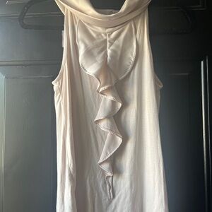 Elegant Cream Sleeveless Top